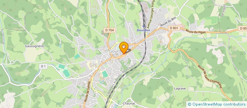 localisation de l'entreprise LE PTIT BOUCHON à GOURDON