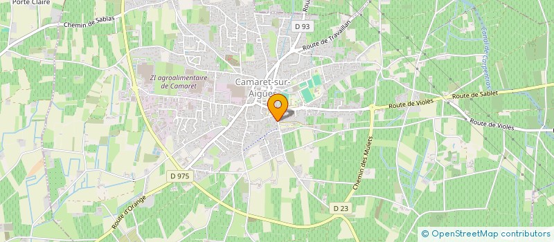 localisation de l'entreprise LE PTIT CHAPITEAU DU SUD  CAMARET-SUR-AIGUES