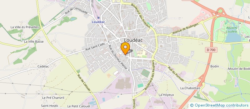 localisation de l'entreprise LE PTIT MARCHE DE LOUDIA à LOUDEAC