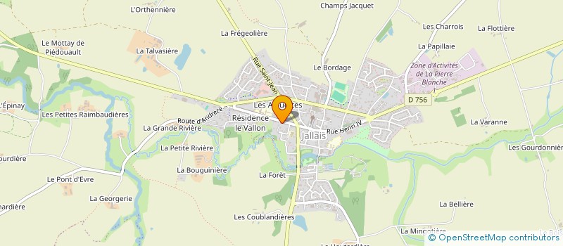 localisation de l'entreprise LE PTIT'RESTO à BEAUPREAU-EN-MAUGES