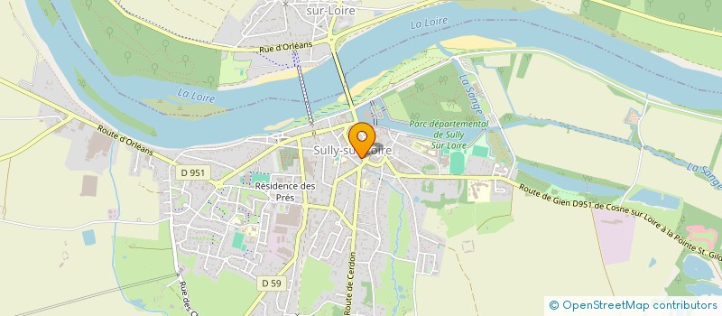 localisation de l'entreprise LE PTIT SULLY  SULLY-SUR-LOIRE