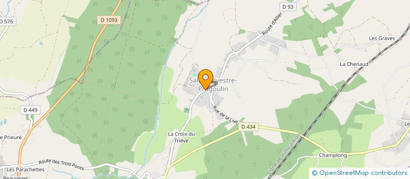 localisation de l'entreprise LE PTIT TOUFFY  SAINT-SYLVESTRE-PRAGOULIN