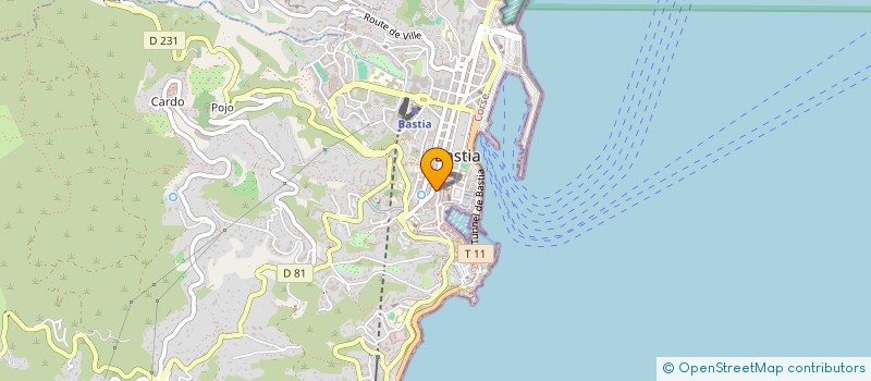 localisation de l'entreprise LE PUB à BASTIA
