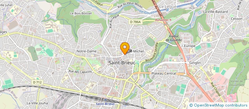localisation de l'entreprise LE PUB SAINT-GER à SAINT-BRIEUC