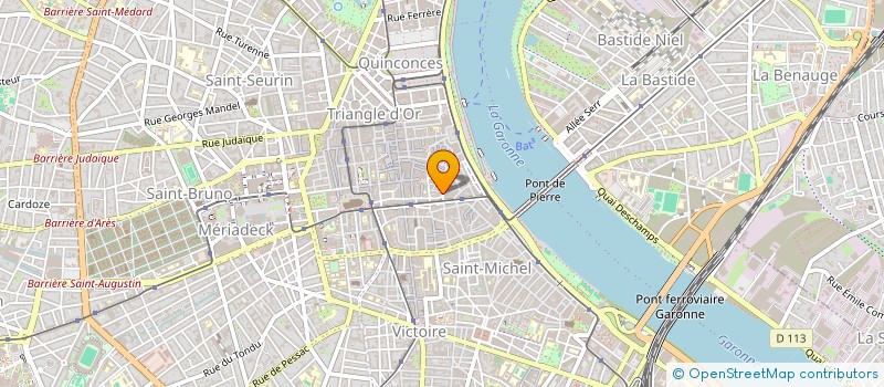 localisation de l'entreprise LE PUB SAINT PIERRE à BORDEAUX
