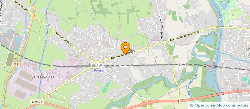 localisation de l'entreprise LE PUB SARL  BONSON