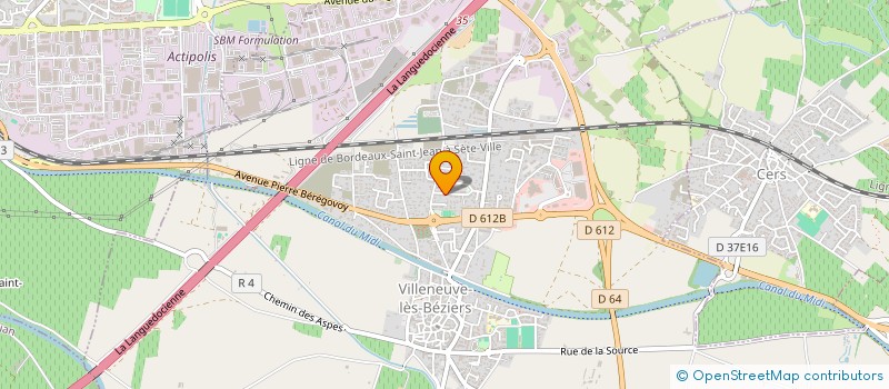 localisation de l'entreprise LE PUECH  VILLENEUVE-LES-BEZIERS