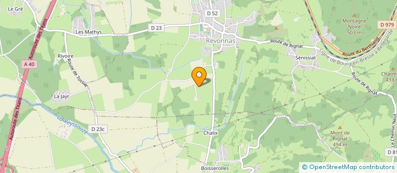 localisation de l'entreprise LE PUECH  REVONNAS