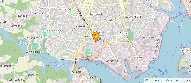 localisation de l'entreprise LE PUILL à LORIENT