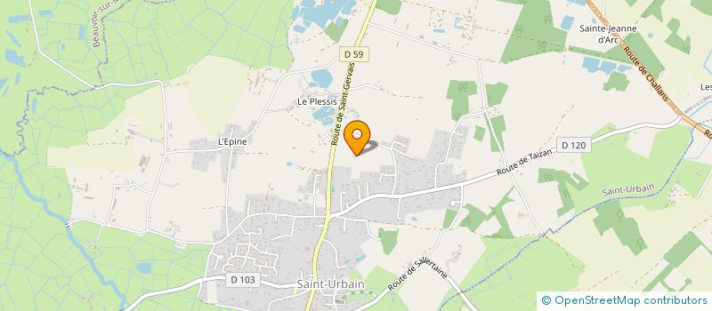 localisation de l'entreprise LE PUISATIER  SAINT-GERVAIS