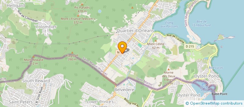 localisation de l'entreprise LE PUIT DE LA GRANDE CAYE  SAINT MARTIN