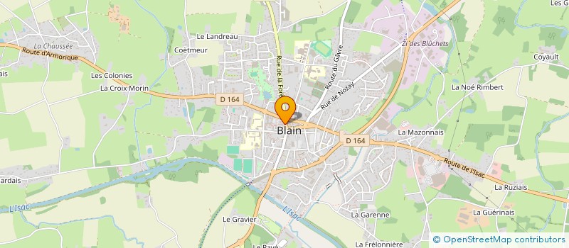 localisation de l'entreprise LE PUITS AU CHAT BIBLIOTHEQUE à BLAIN