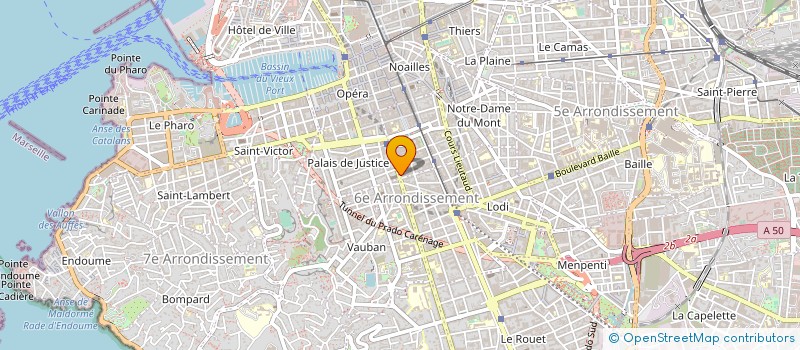 localisation de l'entreprise LE PUITS AUX LIVRES à MARSEILLE