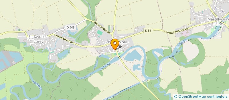 localisation de l'entreprise LE PUITS DE CONFLANS  CONFLANS-SUR-SEINE