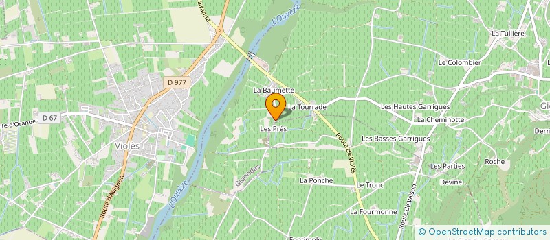 localisation de l'entreprise LE PUITS DES BLACHE  GIGONDAS