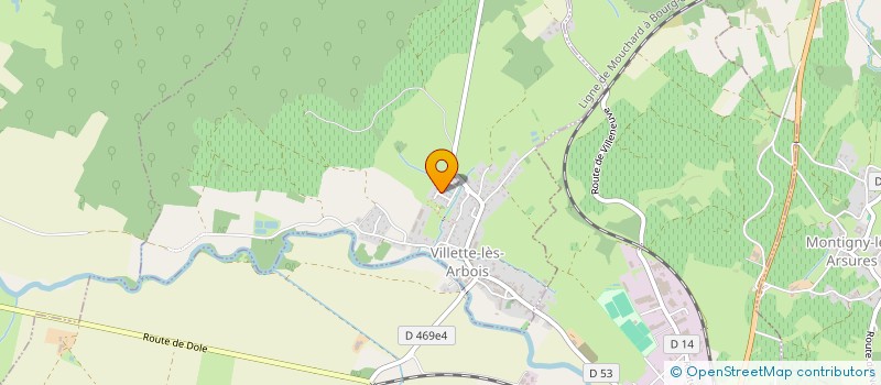 localisation de l'entreprise LE PUITS DU SOLEIL  VILLETTE-LES-ARBOIS