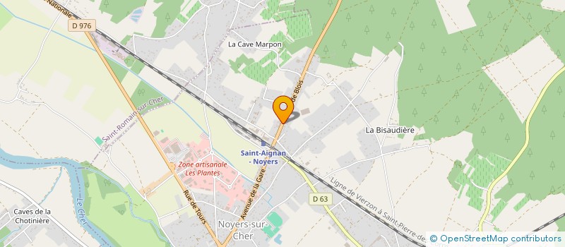 localisation de l'entreprise LE PUITS SAINT MARTIN à NOYERS-SUR-CHER