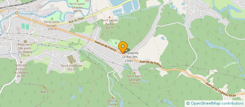 localisation de l'entreprise LE PUITS SAINTE PAULINE  CHAMPAGNEY