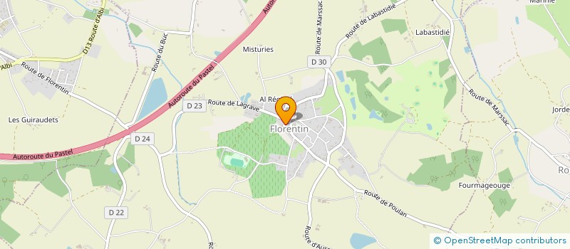 localisation de l'entreprise LE PUITS TARNAIS  FLORENTIN