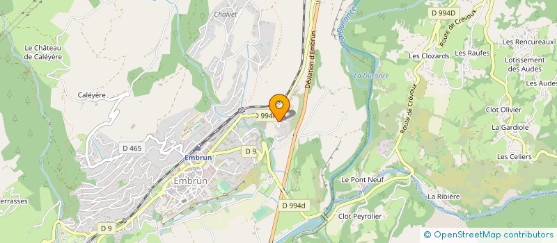 localisation de l'entreprise LE PUNCH EMBRUNAIS  EMBRUN