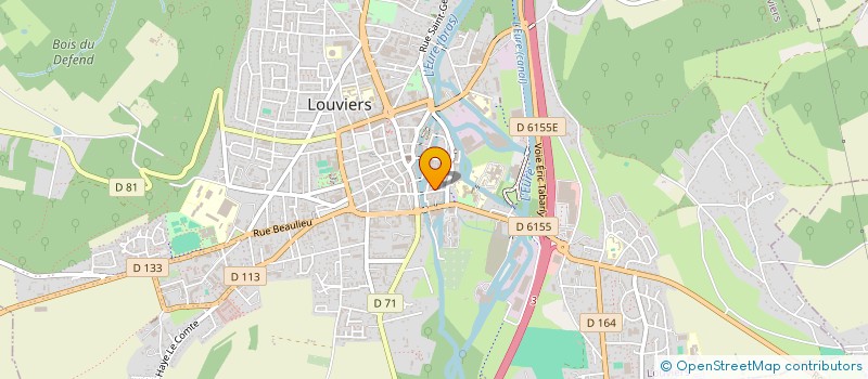 localisation de l'entreprise LE PURPURBAR à LOUVIERS