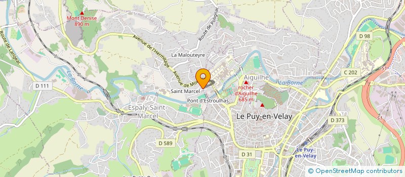 localisation de l'entreprise LE PUY BASEBALL CLUB à AIGUILHE