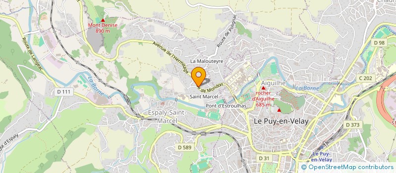 localisation de l'entreprise LE PUY BOXE  ESPALY-SAINT-MARCEL