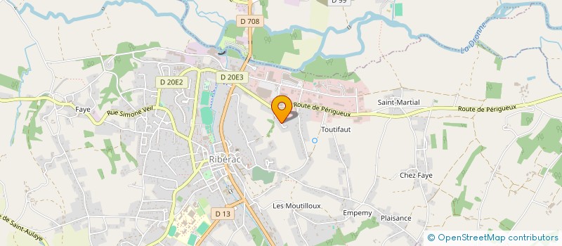 localisation de l'entreprise LE PUY EST  RIBERAC