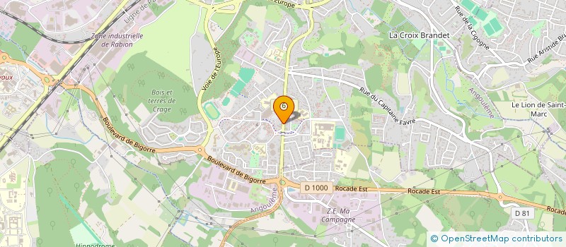 localisation de l'entreprise LE PUY GOURMAND à ANGOULEME