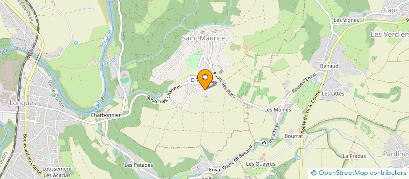 localisation de l'entreprise LE PUY ST ROMAIN  SAINT-MAURICE