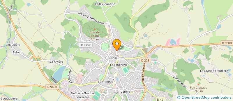 localisation de l'entreprise LE PUY TRUMEAU - VAZ  POUZAUGES