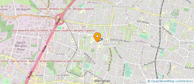 localisation de l'entreprise LE PUZZLE CENTRE SOCIAL ET CULTUREL à MERIGNAC