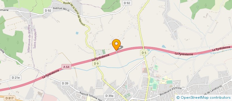 localisation de l'entreprise LE PYRENEEN  SAINT-GAUDENS