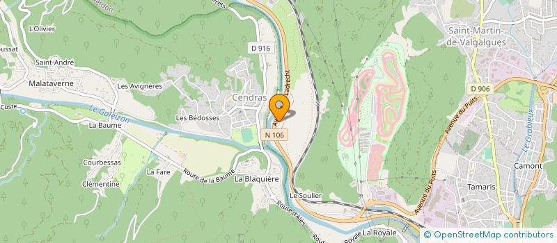 localisation de l'entreprise LE PYVERS à SAINT-MARTIN-DE-VALGALGUES