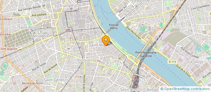 localisation de l'entreprise LE Q BAR  BORDEAUX