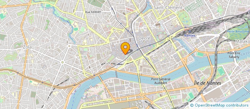 localisation de l'entreprise LE QG à NANTES
