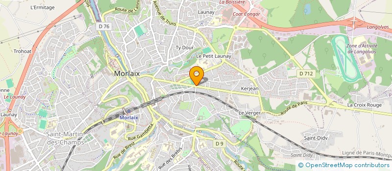 localisation de l'entreprise LE QG  MORLAIX