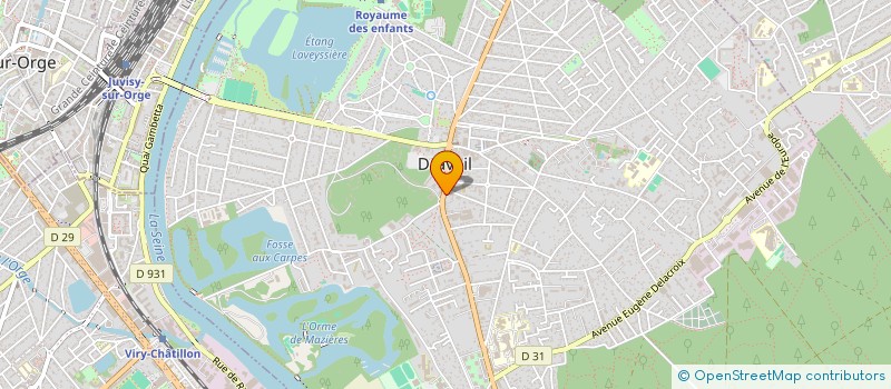 localisation de l'entreprise LE QG à DRAVEIL