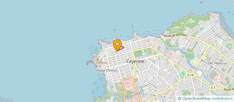 localisation de l'entreprise LE QG à CAYENNE