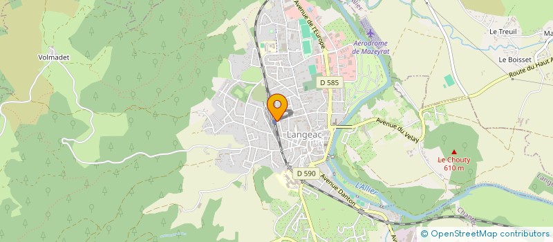 localisation de l'entreprise LE QG  LANGEAC