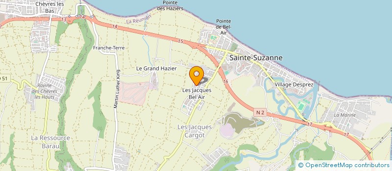 localisation de l'entreprise LE QG DE LA DETENTE  SAINTE-SUZANNE