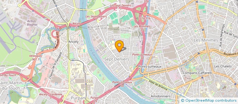 localisation de l'entreprise LE QG DES COPAINS  TOULOUSE