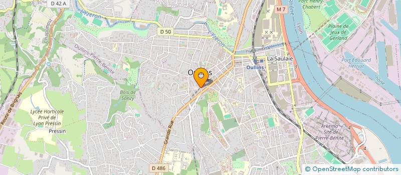 localisation de l'entreprise LE QG OULLINS  OULLINS-PIERRE-BENITE