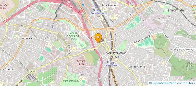 localisation de l'entreprise LE QUADRALE à ROSNY-SOUS-BOIS