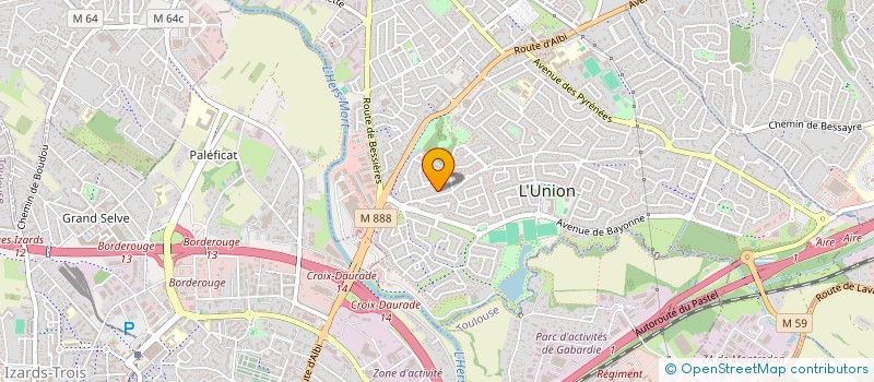 localisation de l'entreprise LE QUADRILLE OCCITAN à L'UNION