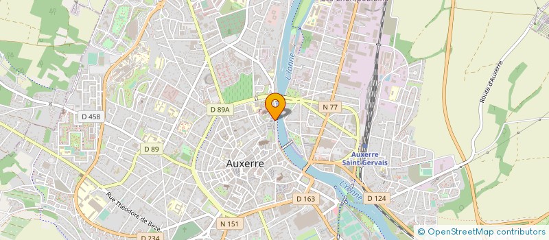 localisation de l'entreprise LE QUAI à AUXERRE