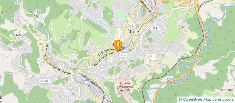 localisation de l'entreprise LE QUAI à TULLE