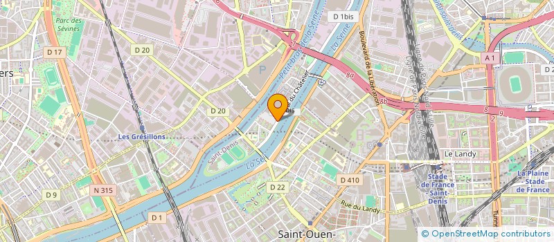 localisation de l'entreprise LE QUAI 8 à LE BLANC-MESNIL