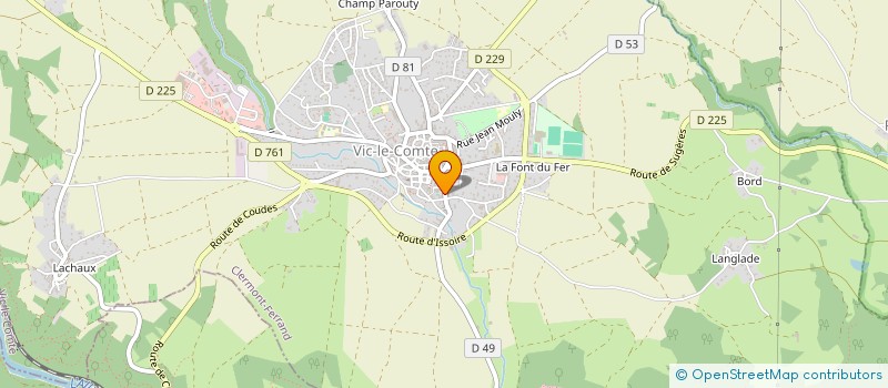localisation de l'entreprise LE QUAI à VIC-LE-COMTE