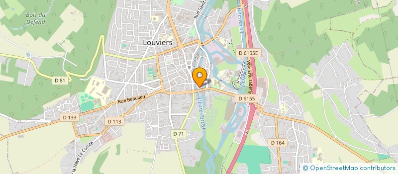 localisation de l'entreprise LE QUAI à LOUVIERS